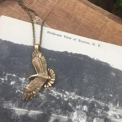 Brass Eagle Necklace