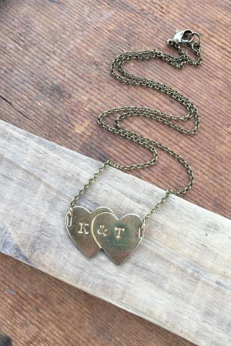 HEART WITH INITIALS NECKLACE