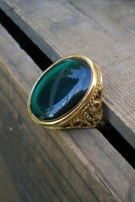 Green Resin Ring